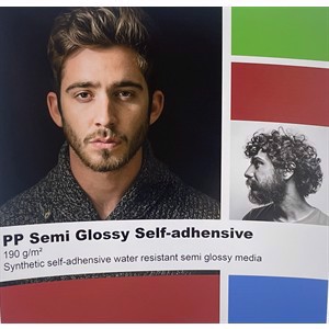 Color Europe PP Semi glossy , self-adhesive 190 grams - 24" x 30 metra 